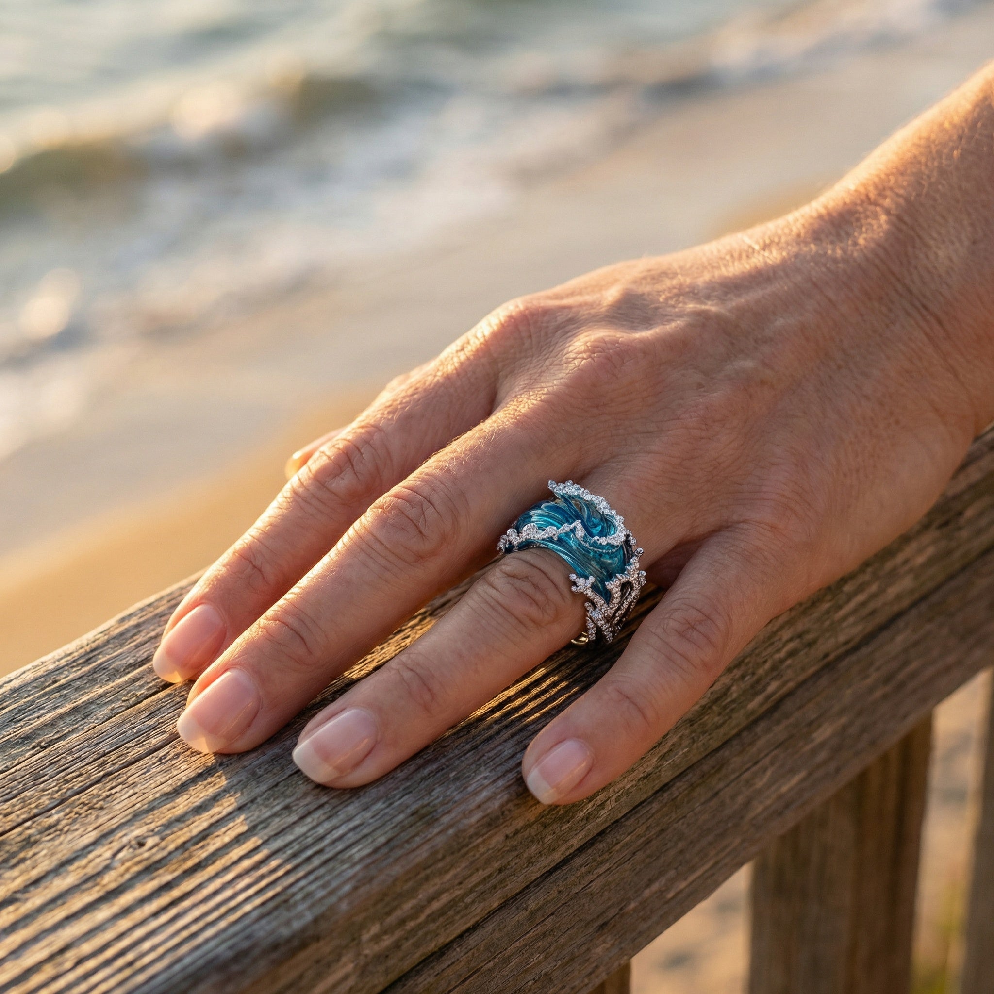 Nerina Wavecrown Ring