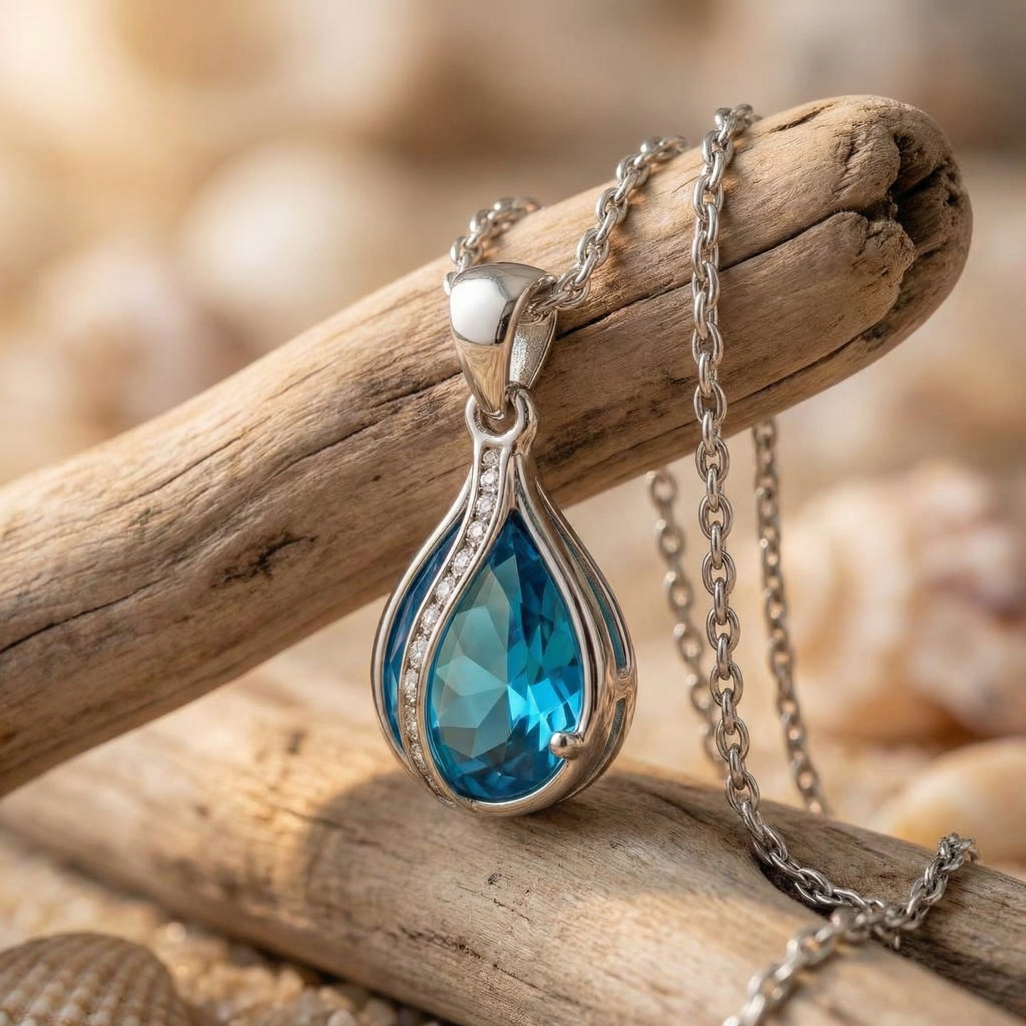 Aelina Teardrift Necklace