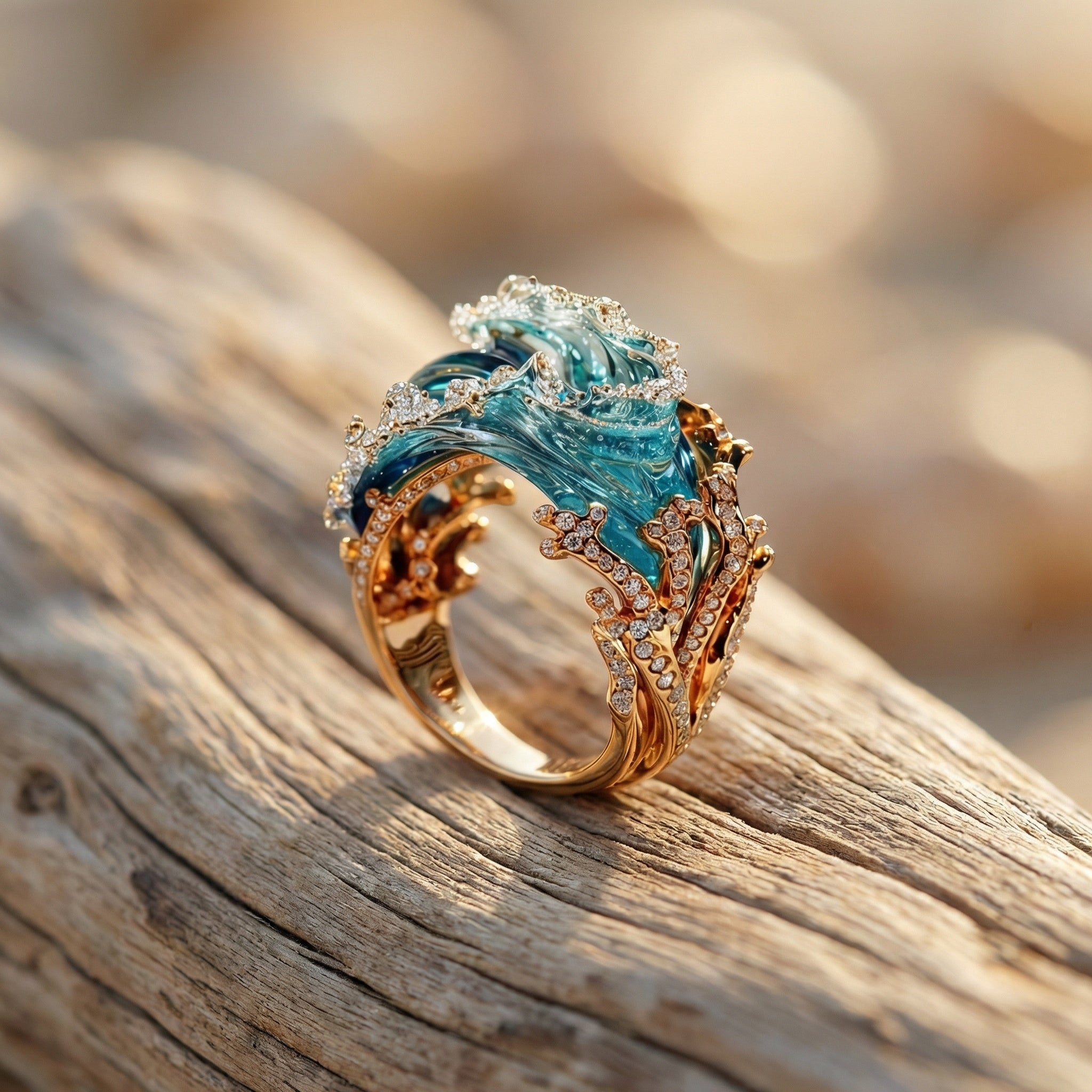 Nerina Wavecrown Ring