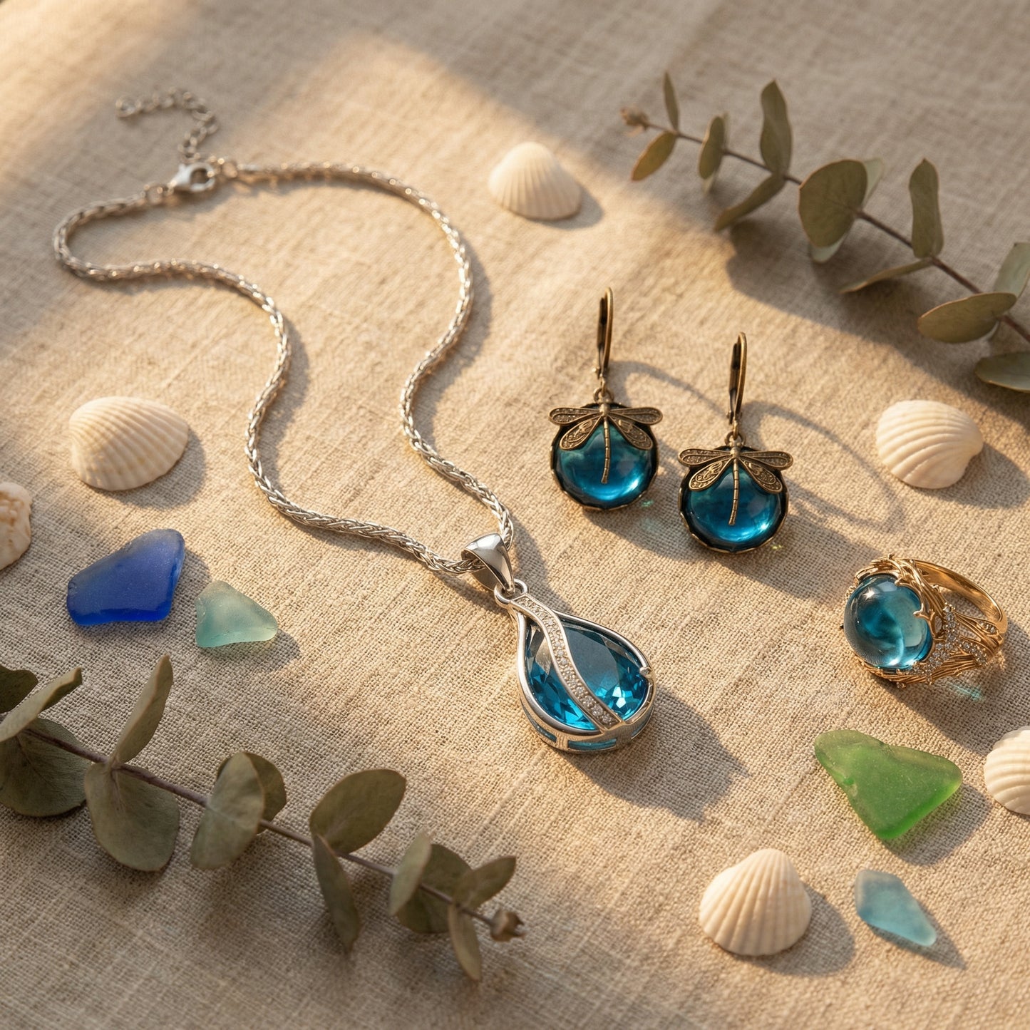 Aelina Teardrift Necklace