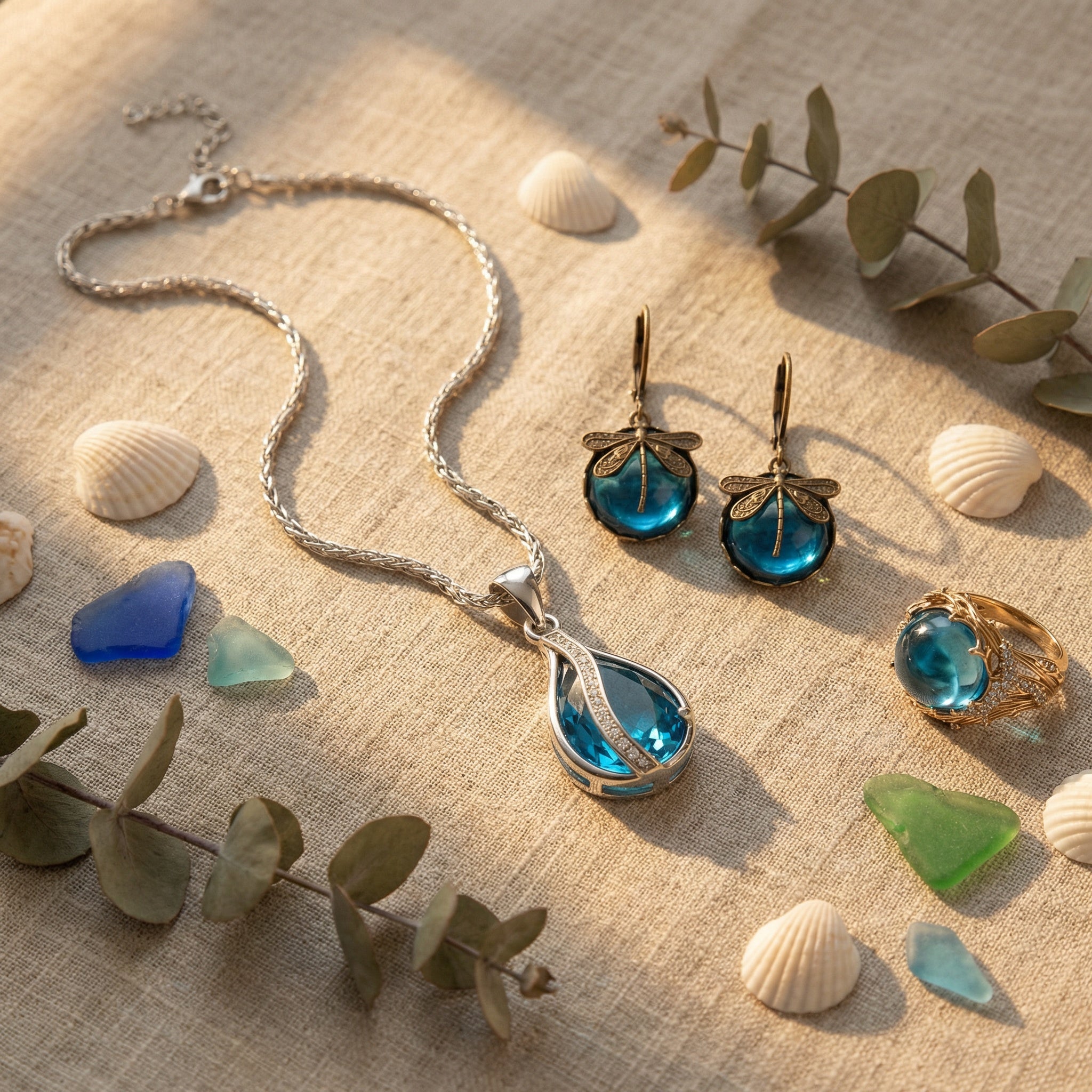 Aelina Teardrift Necklace