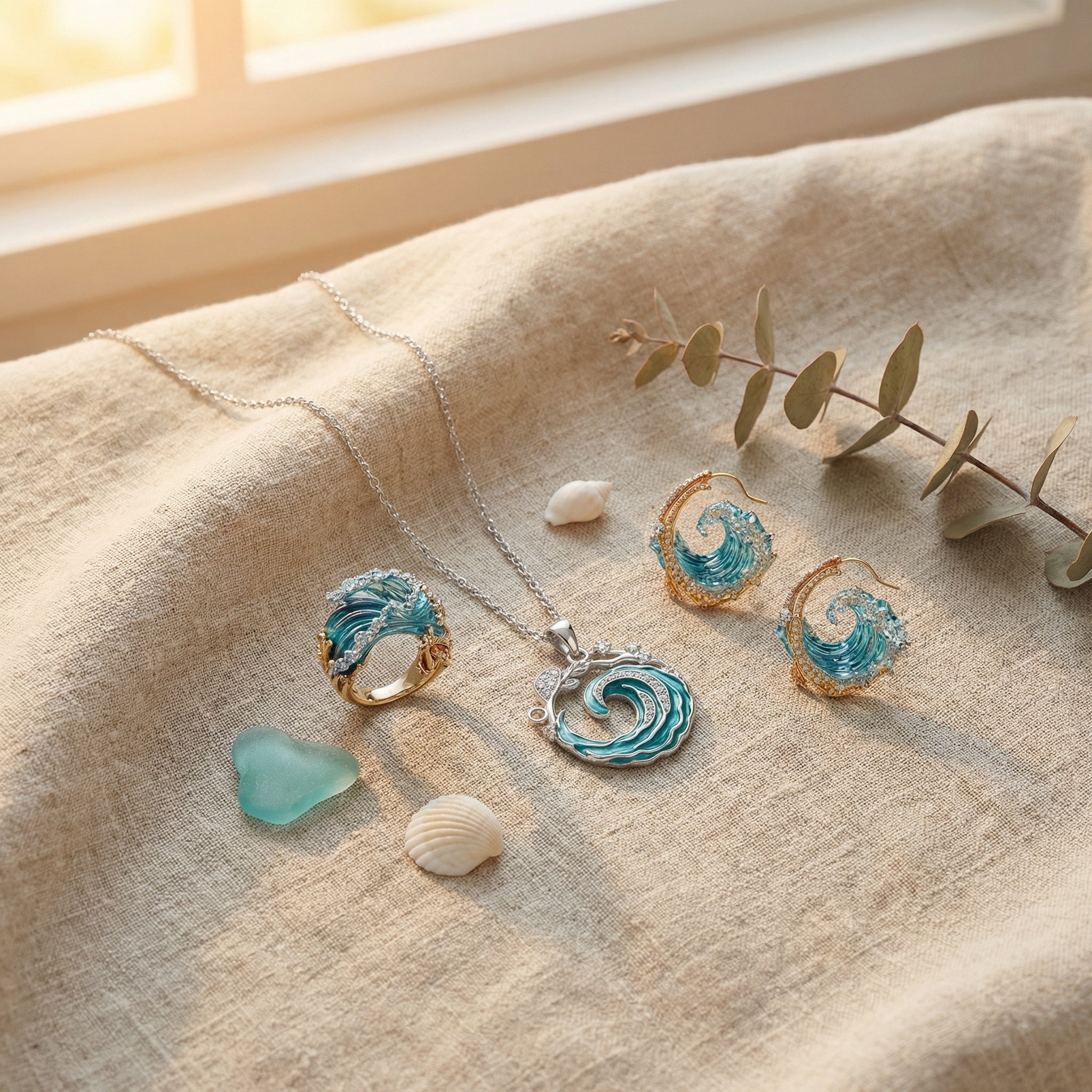 Cressida Wavespiral Necklace