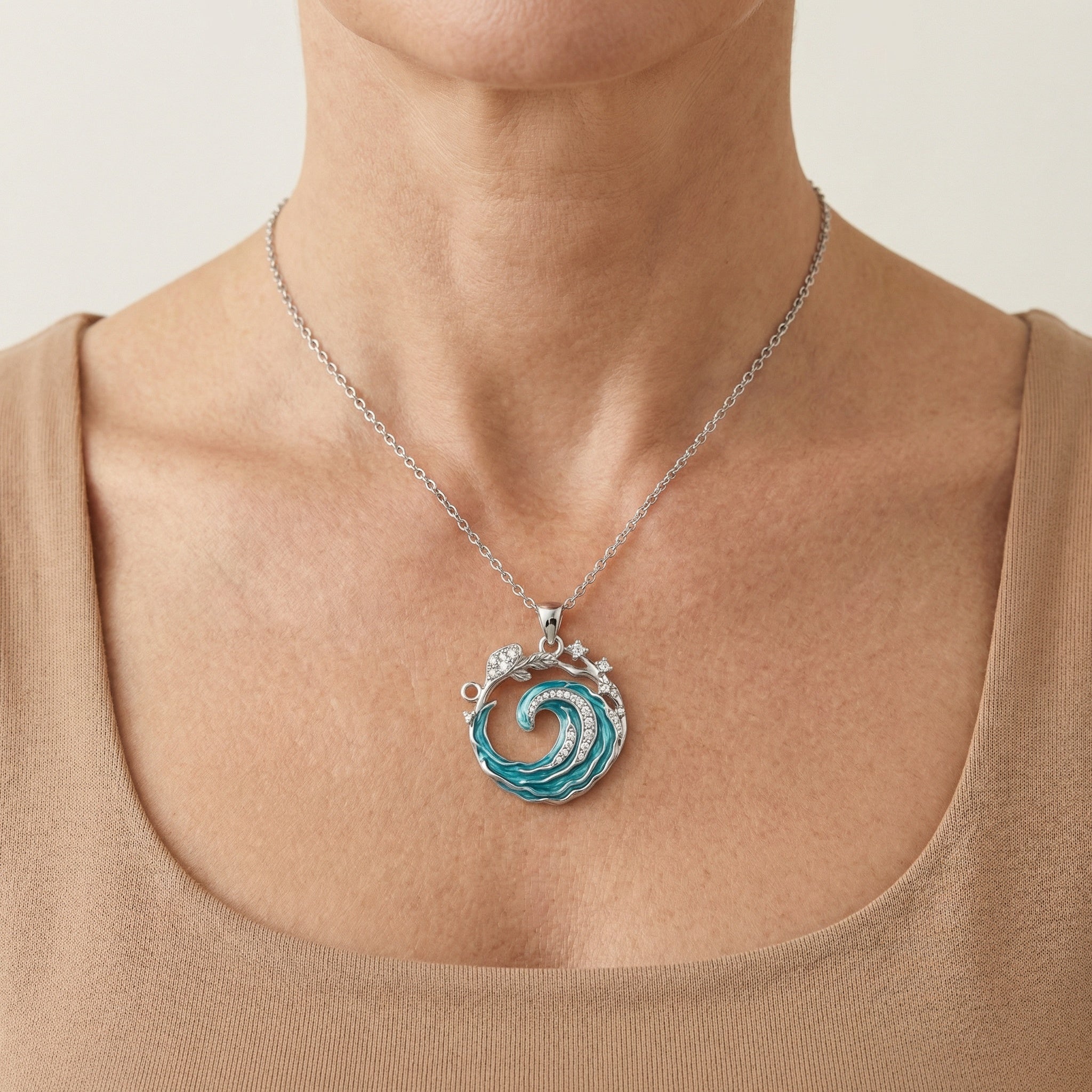 Cressida Wavespiral Necklace